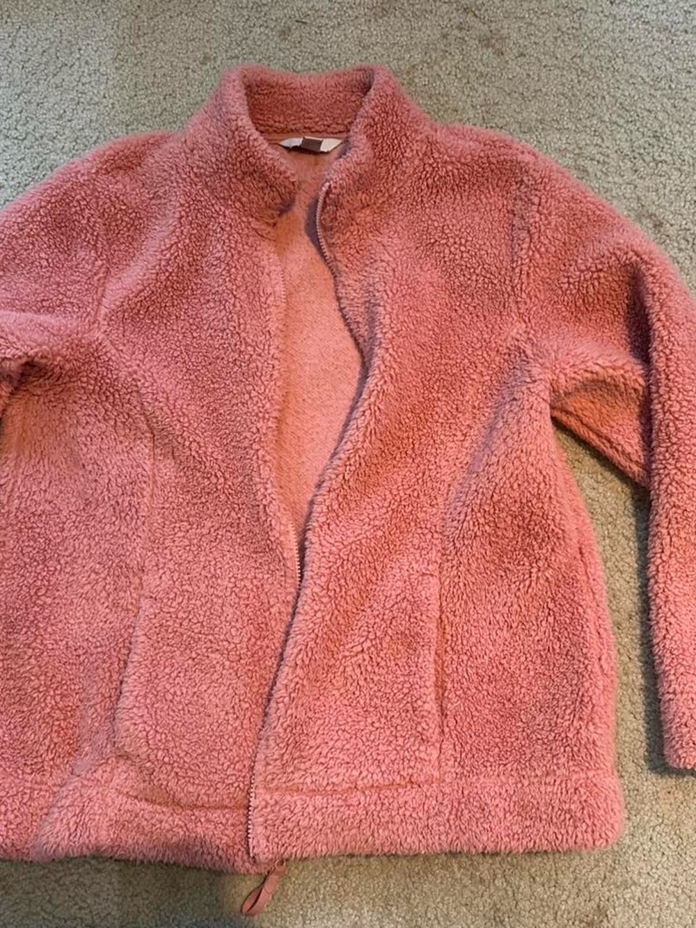 croft & barrow Pink Sherpa Fleece Jacket